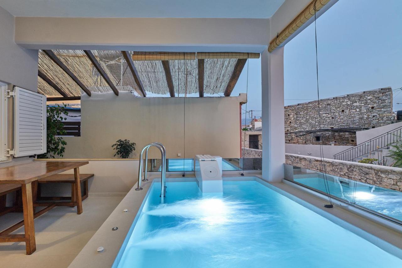 2 Bedroom Villa With Heated Swimming Pool-Spa Whirlpool-Bbq! Melidhonion  ภายนอก รูปภาพ